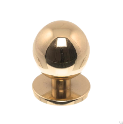 Bouton de meuble 1349 25 Laiton poli non peint