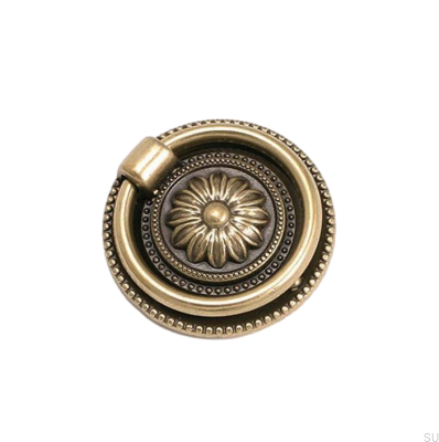Poignée de meuble ronde 5249 38 Bronze antique