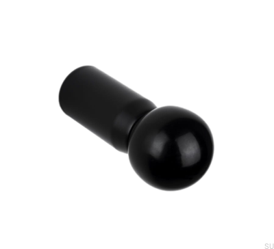 Bouton de meuble en métal noir Circe