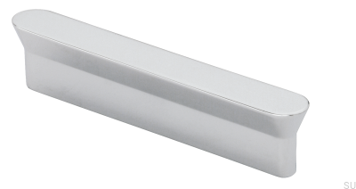 Poignée de meuble allongée 1580 96 Chrome poli