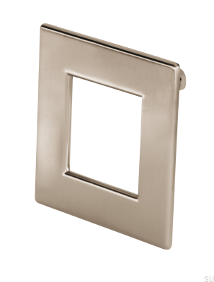 Poignée de meuble carrée 2057 Nickel Brossé