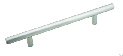 Poignée de meuble allongée 885 128 Chromé mat