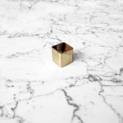 Bouton de meuble Lana S, laiton poli