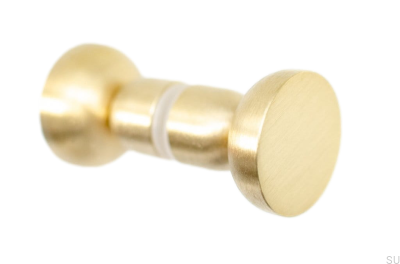 Bouton de porte double face Kokeshi 3032 Laiton brossé non laqué