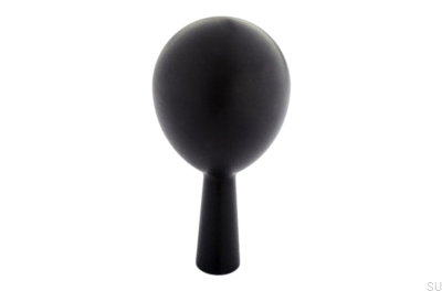 Support mural Drop 56 en aluminium noir