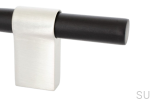 HA65RB/AS--Uchwyt-meblowy-podłużny-Line-Big-Mix-592-Aluminiowy-Czarny-ze-Szczotkowaną-Stalą-BB-Sweden-Skandynawskie-Uchwyty_1