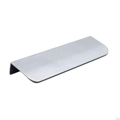 Poignée de meuble Poppi 136 edge, argent brossé
