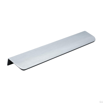 Poignée de meuble Poppi 232 edge, argent brossé