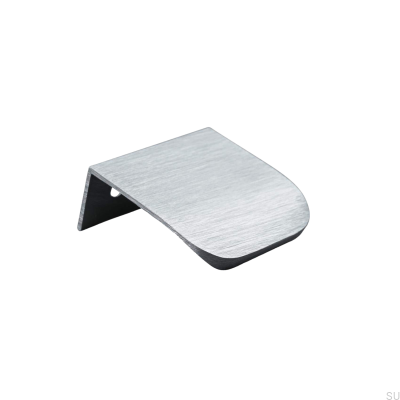 Poignée de meuble Poppi 40 edge, argent brossé