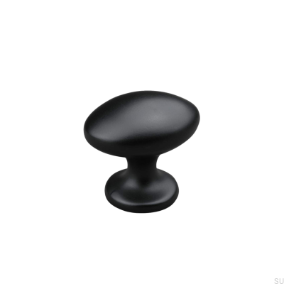Bouton de meuble Forio 38 en métal noir mat
