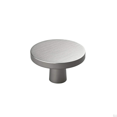 Bouton de meuble Garda 42 argent brossé