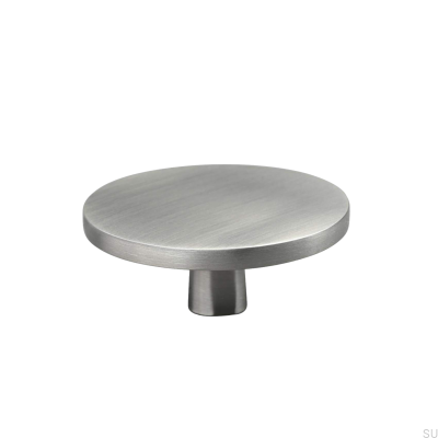 Bouton de meuble Garda 60 argent brossé