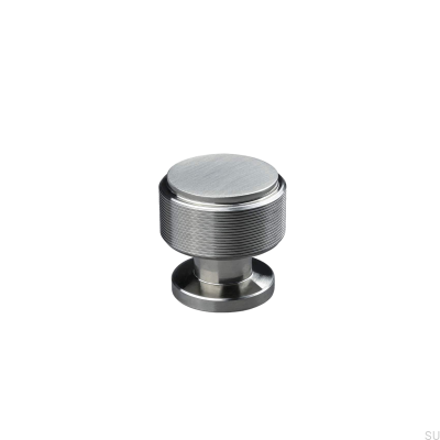 Bouton de meuble Lonato Stripe 30 Argent Brossé