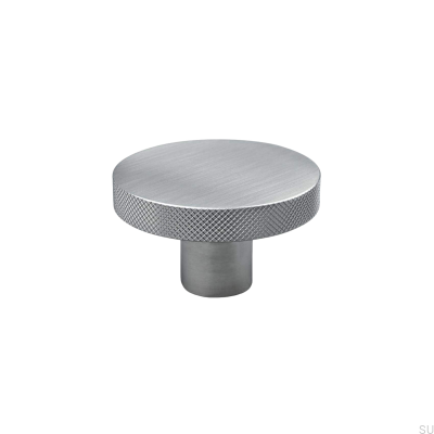 Bouton de meuble Monza 42 en argent brossé