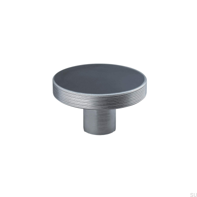 Bouton de meuble argenté Monza Stripe 42