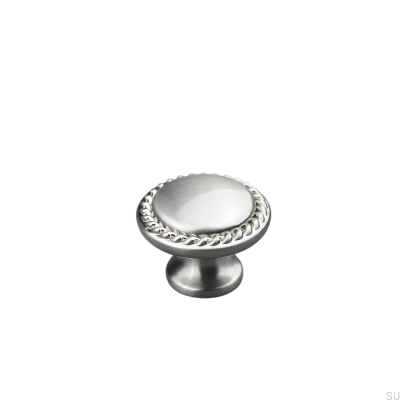 Bouton de meuble Sora 30 argent brossé