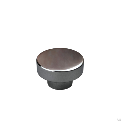 Bouton de meuble Vasto 34, chrome poli