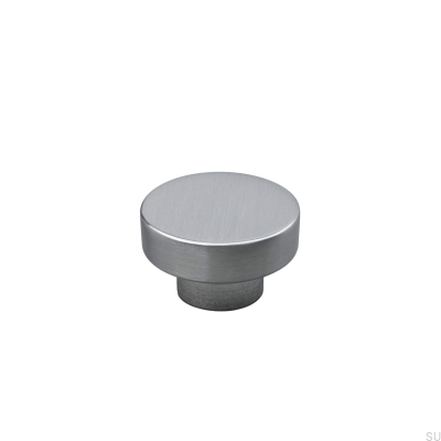 Bouton de meuble Vasto 34 en argent brossé