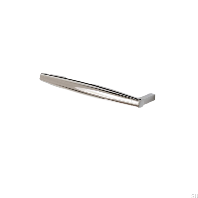Poignée de meuble oblongue Hjo 192, chrome poli
