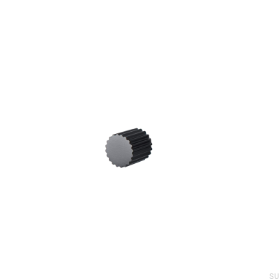 Bouton de meuble en métal Smögen 20 noir mat (2 pièces)
