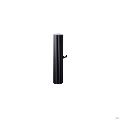 Bouton de meuble T-Bar Smögen en métal noir mat (2 pièces)