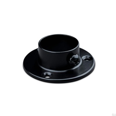 Rosace pour tringles de penderie 527 25 Métal Noir