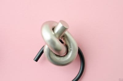 Bouton de meuble Noeud 50 Nickel Brossé
