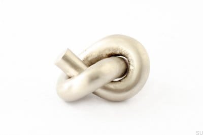 Bouton de meuble Noeud 50 Nickel Brossé