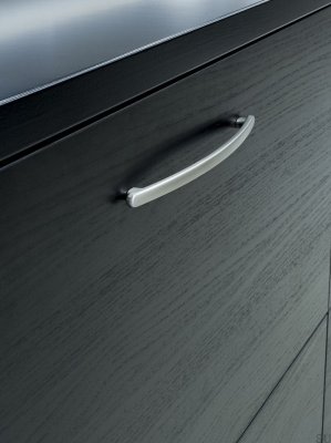 Salsa 192 Oblong Manche de meuble argent brossé