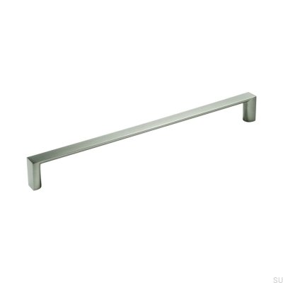 Poignée de meuble allongée 735224 Laqué argent