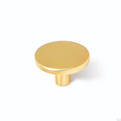 Bouton de meuble Como Big Gold, brossé