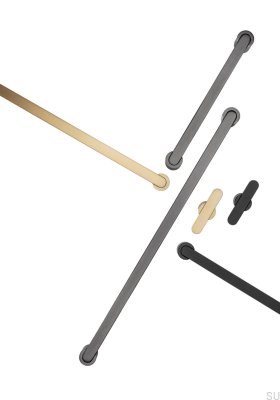 Bouton de meuble poli T-Bar Fusion Gold