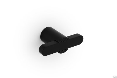  Bouton de meuble T-Bar Fusion Métal Noir Mat