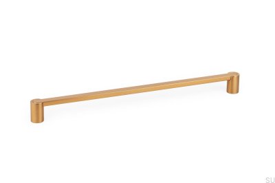 Poignée de meuble allongée Fusion 320, or brossé et cava