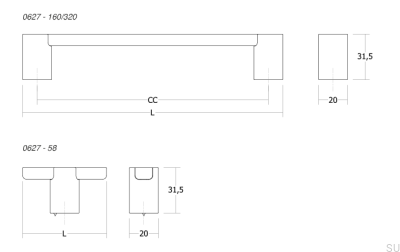 Poignée de meuble oblongue Fusion 320, métal, noir mat