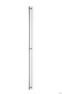 Poignée de meuble oblongue en aluminium brossé Nobb 1056