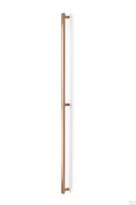 Poignée de meuble allongée Moon Big 1056 en or brossé Cava