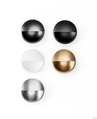 Poignée de meuble encastrée Lidd 48, métal, noir mat