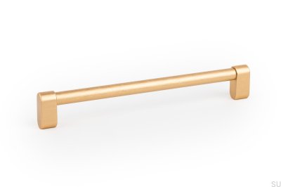 Poignée de meuble longitudinale Linkk 160, aluminium brossé doré