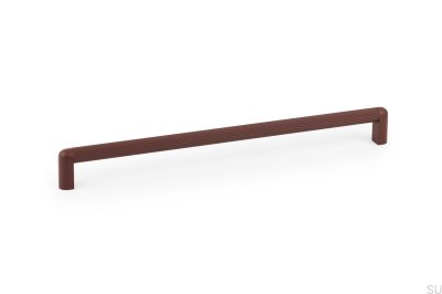 Poignée de meuble oblongue Riss mini 320 Aluminium Rouge