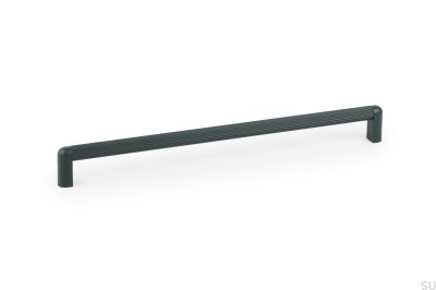 Poignée de meuble oblongue Riss Mini 320 Aluminium Vert