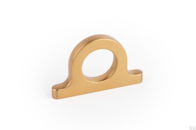 Bouton de meuble Cava brossé doré Omega 32