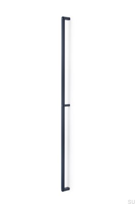 Poignée de meuble oblongue Riss Big 960 Aluminium Bleu