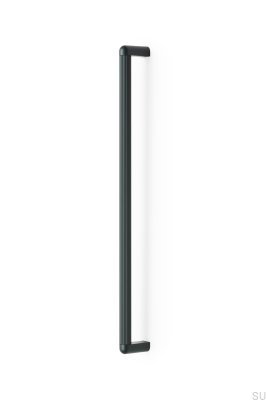 Poignée de meuble oblongue Riss Big 480, Aluminium Vert