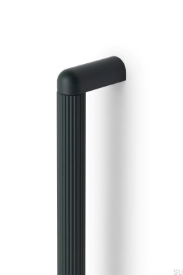 Poignée de meuble oblongue Riss Big 960, Aluminium Vert