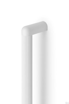 Riss Big 960 poignée de meuble oblongue Aluminium Blanc Mat