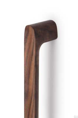 Poignée de meuble oblongue Luv Wood 992 en noyer italien