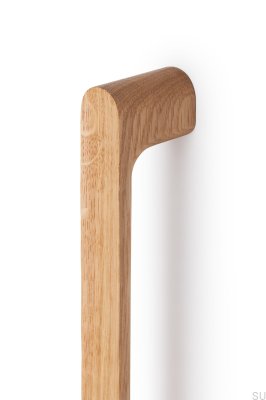 Poignée de meuble oblongue Luv Wood 992 Chêne en bois