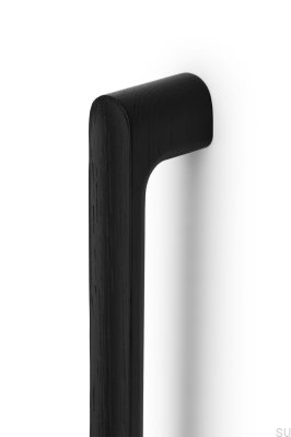 Poignée de meuble oblongue Luv Wood 992 Bois Noir Mat