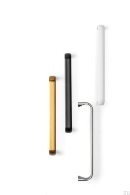 Poignée de meuble oblongue Miig 160, métal, noir mat